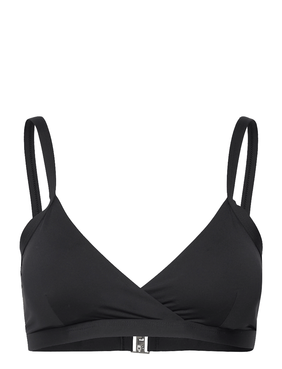 Casall - Overlap Bikini Top - sportsbadetøj - black - 1