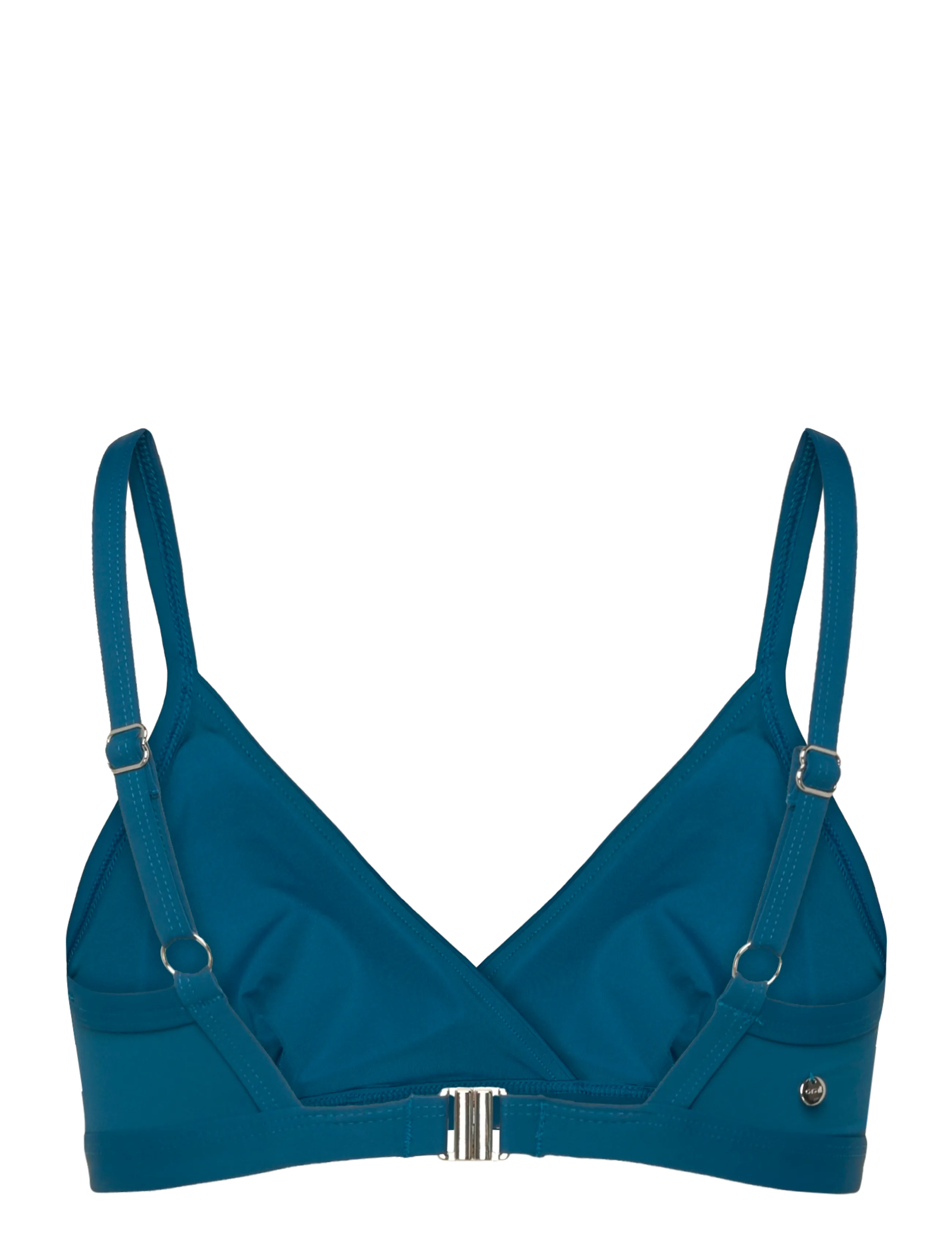 Casall - Overlap Bikini Top - sportlikud ujumisriided - blue teel - 1