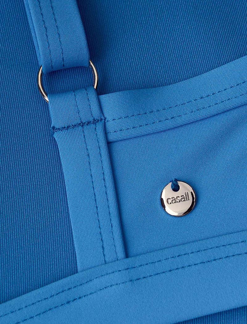 Casall - Overlap Bikini Top - sportsbadetøj - riviera blue - 4