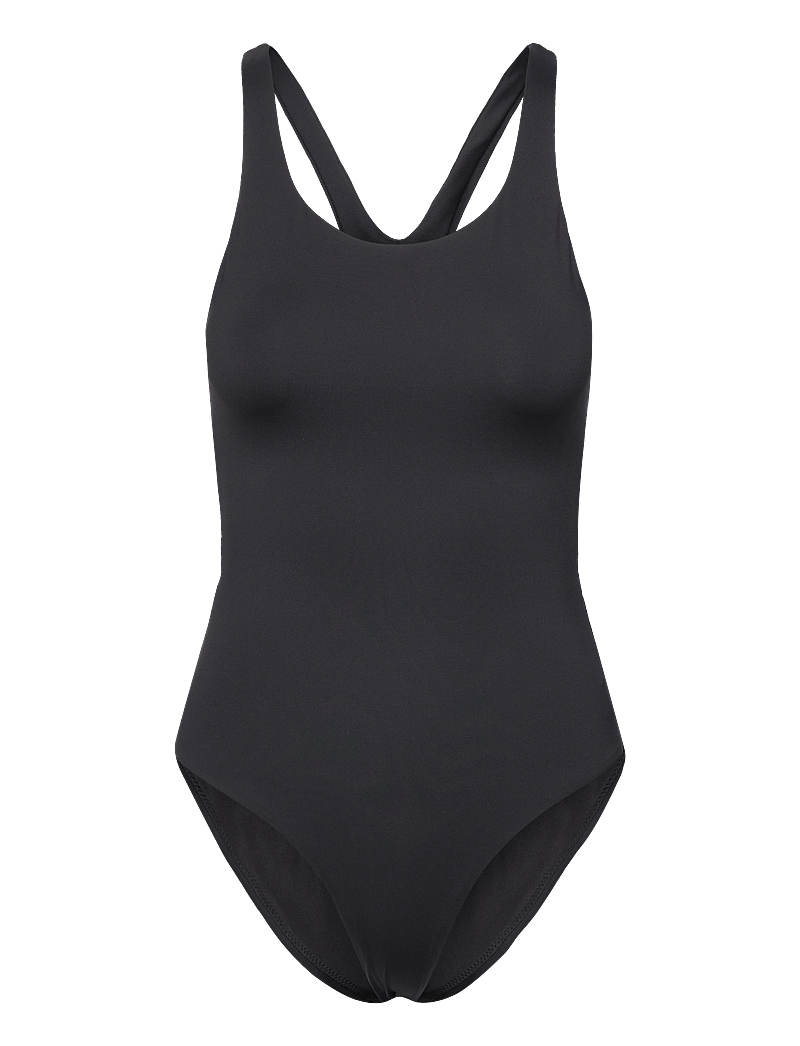 Casall - Deep Racerback Swimsuit - sportiga badkläder - black - 1