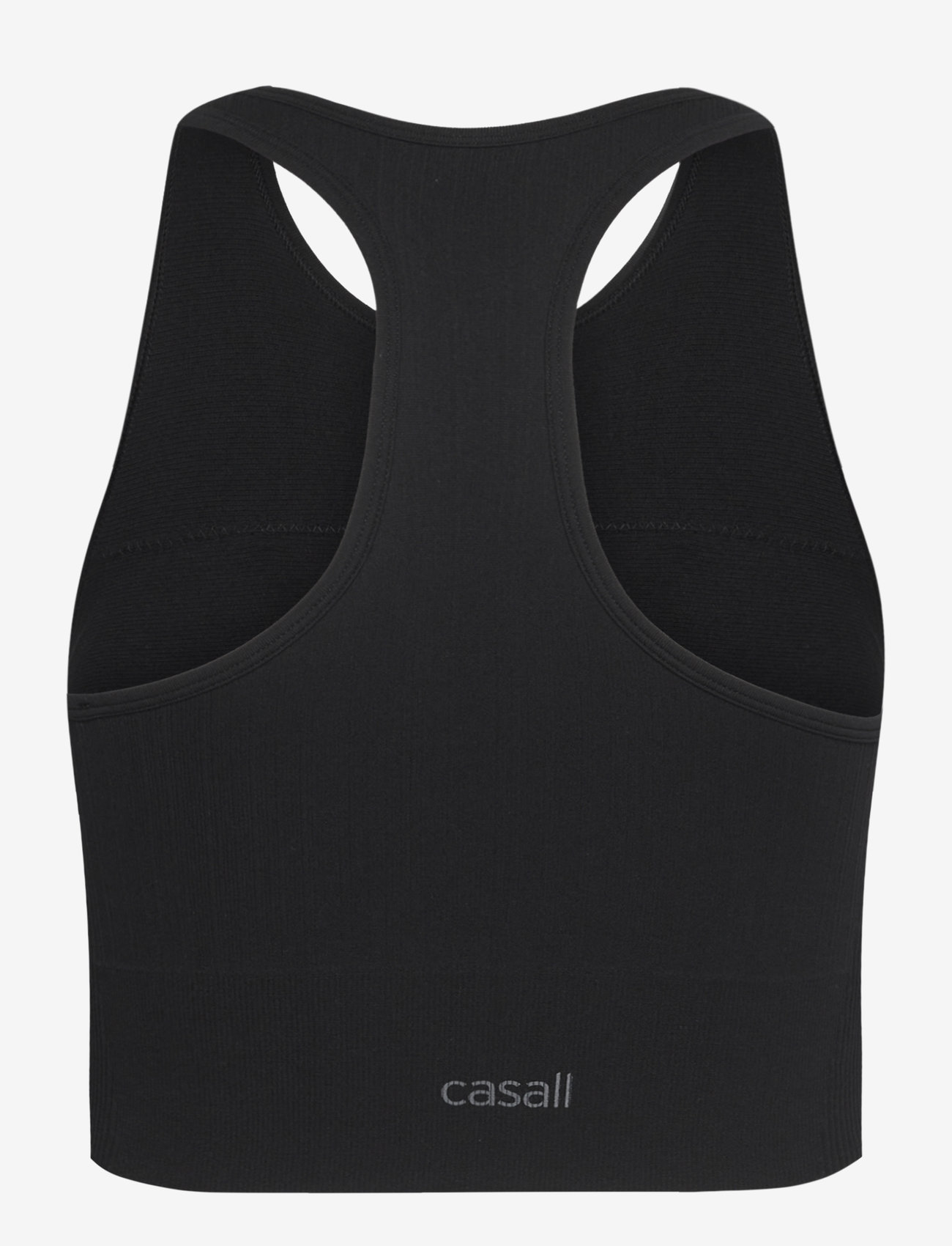 Casall - Multi Rib Seamless Padded Sports Top - crop tops - black - 2