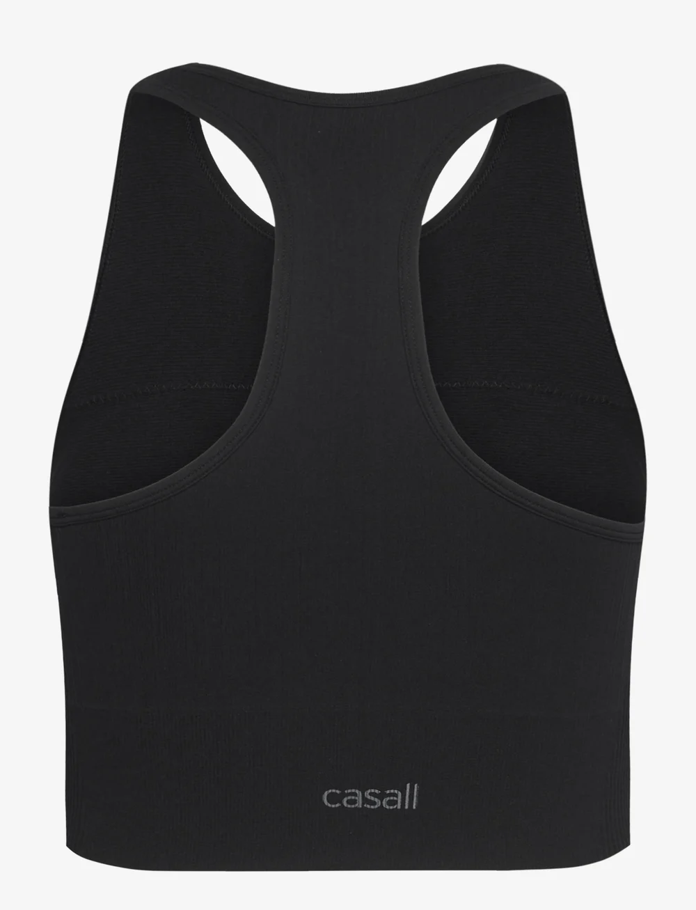 Casall - Multi Rib Seamless Padded Sports Top - crop tops - black - 2