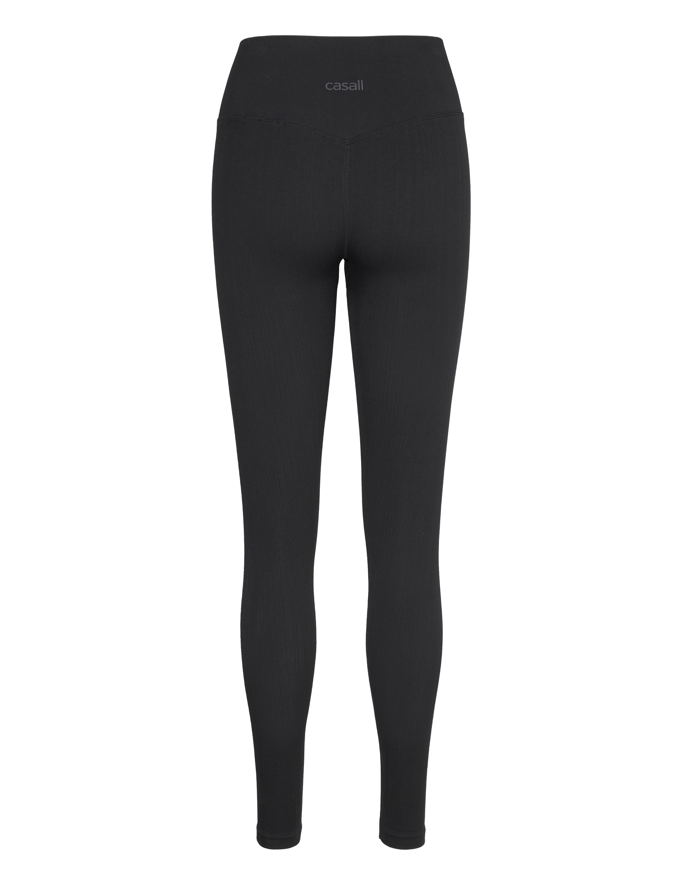 Casall - Multi Rib Seamless High Waist Tights - treniņu legingi - black - 2