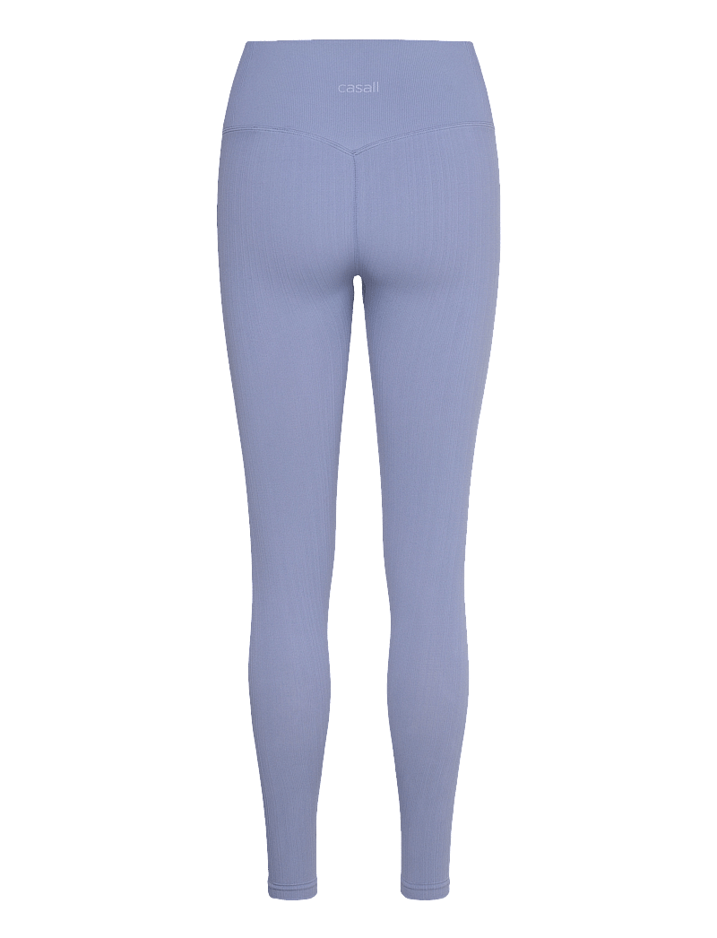 Casall - Multi Rib Seamless High Waist Tights - Õmblusteta retuusid - sense blue - 2