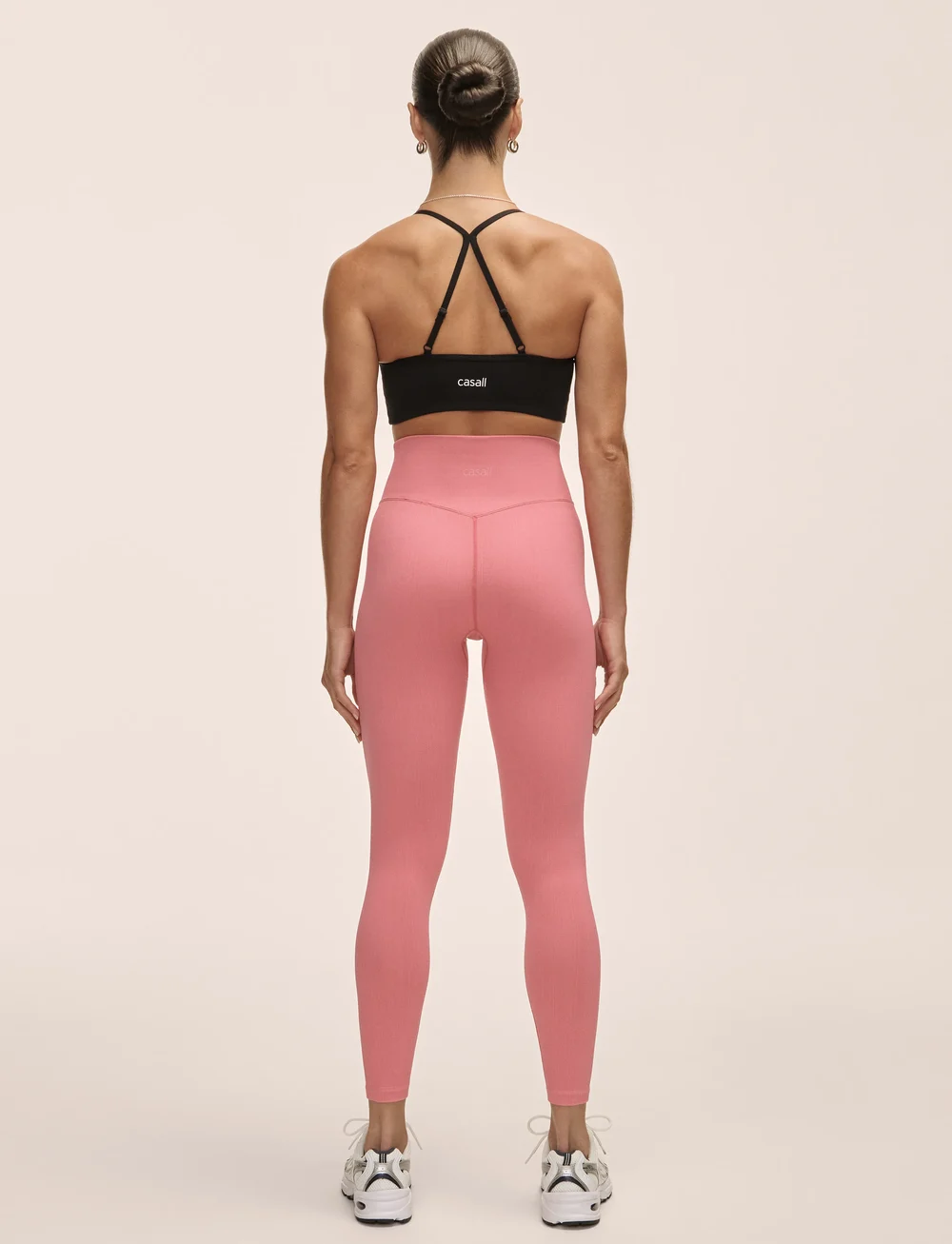 Casall - Multi Rib Seamless High Waist Tights - träningstights - soft berry - 3