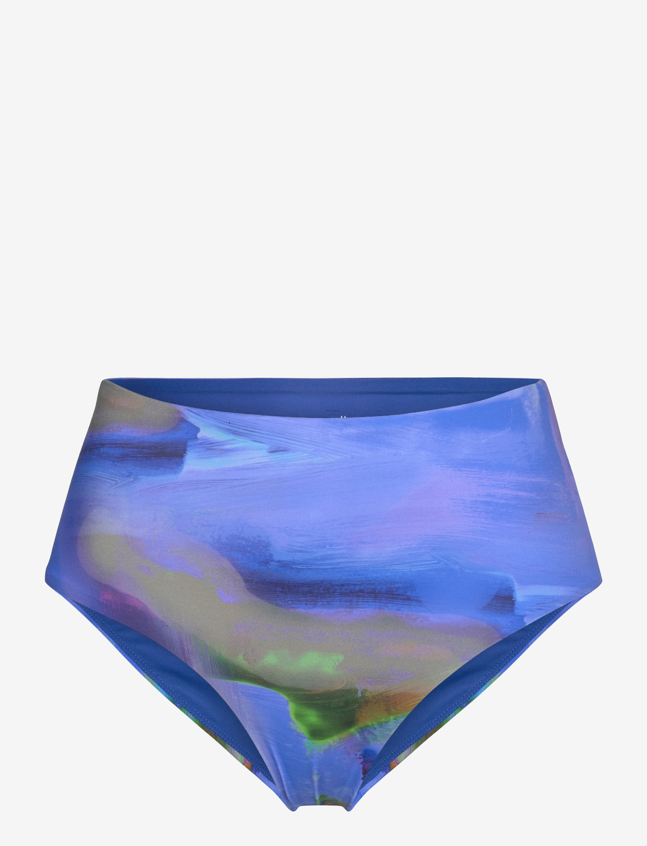 Casall - High Waist Printed Bikini Bottom - bikinier - blue nostalgia - 0