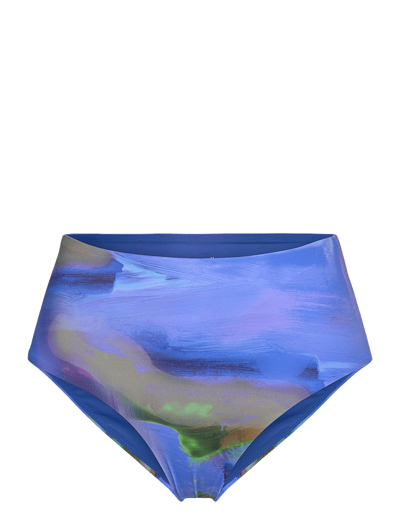 Casall - High Waist Printed Bikini Bottom - sportsbadetøj - blue nostalgia - 1