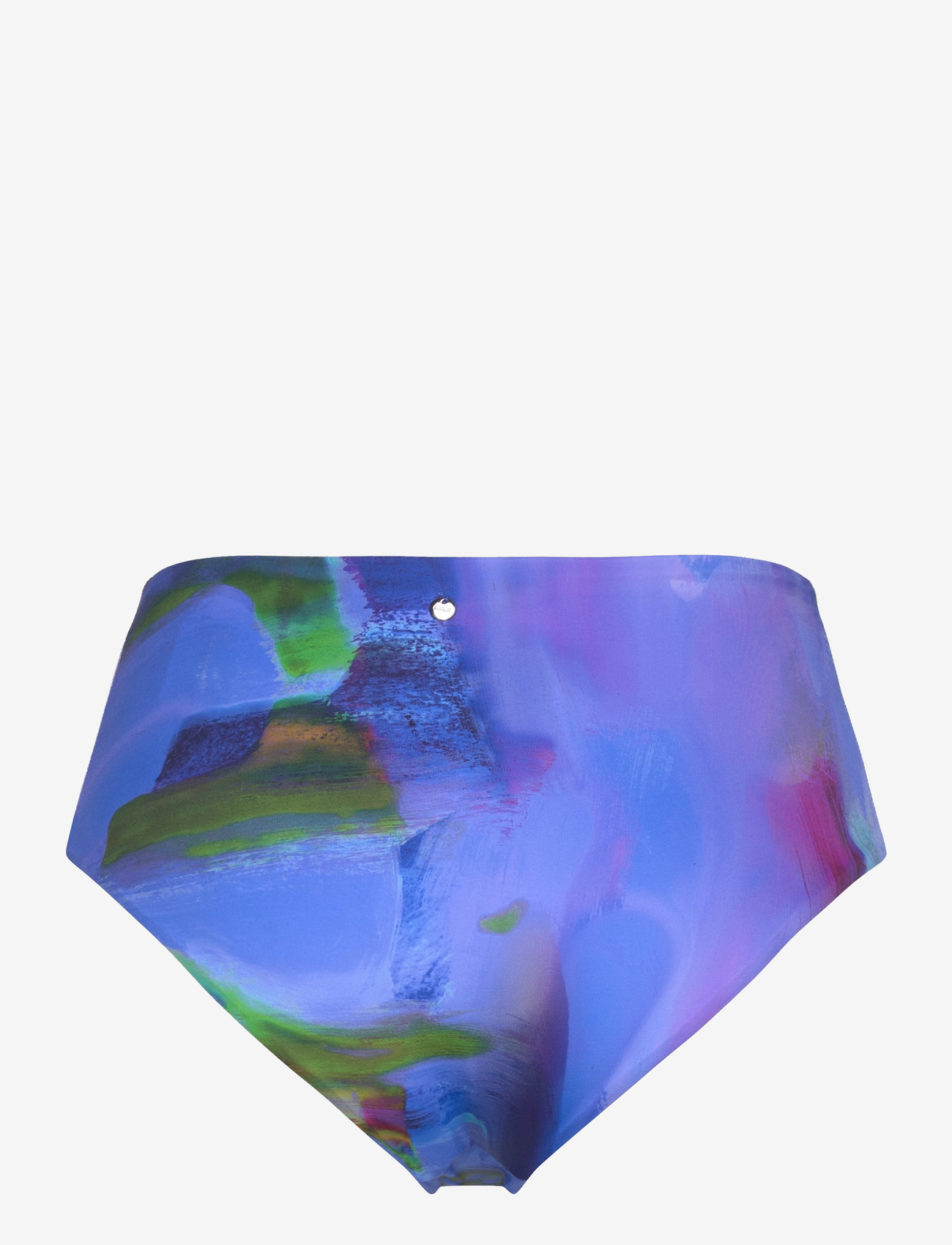 Casall - High Waist Printed Bikini Bottom - bikinier - blue nostalgia - 1