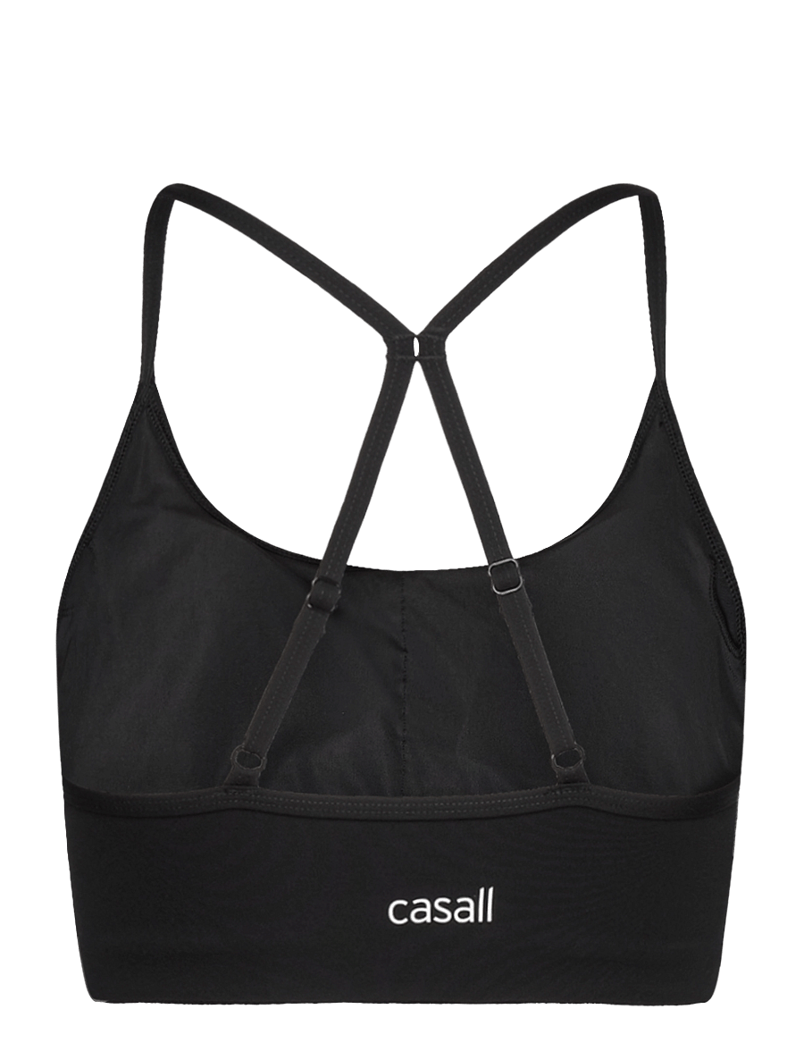 Casall - Sleek Strappy Sports Bra - medium støtte - black - 2