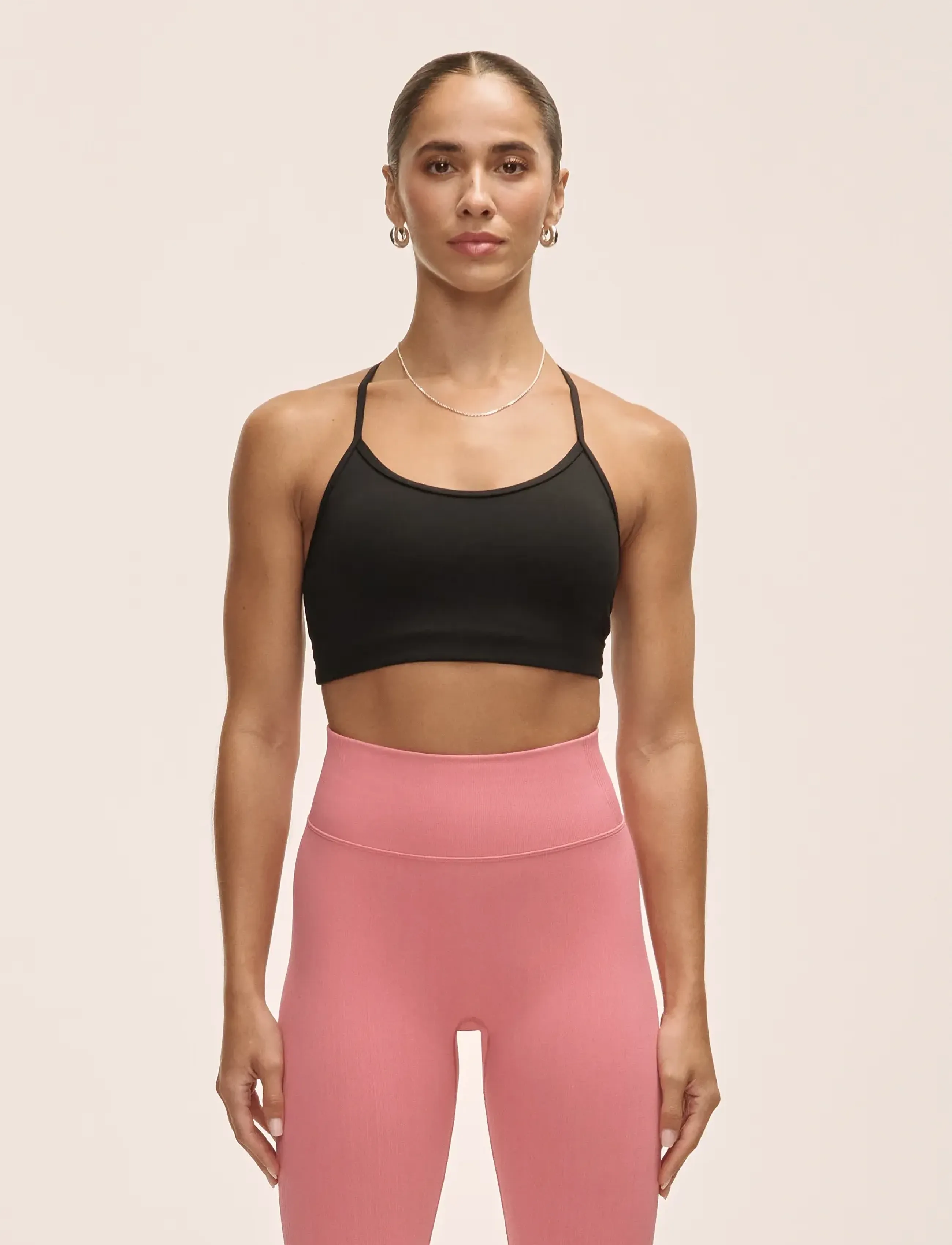 Casall Sleek Strappy Sports Bra, L, Black, Sport Clothing > Sport Bras - All, Dame