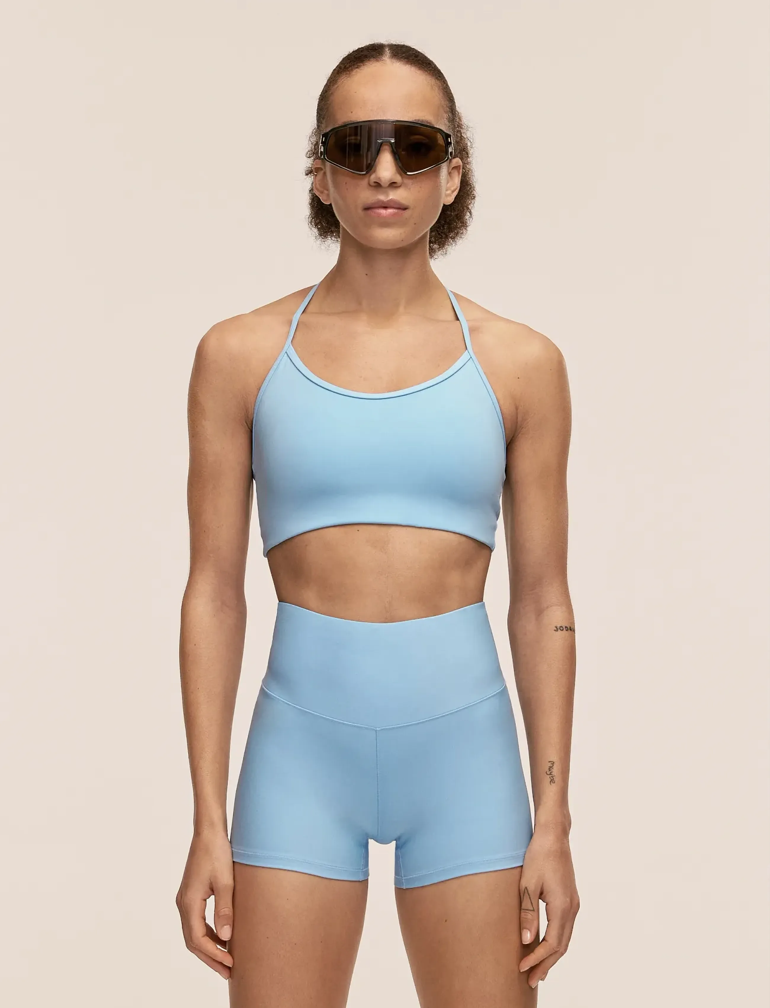 Casall Sleek Strappy Sports Bra, L, Blue, Sport Clothing > Sport Bras - All, Dame