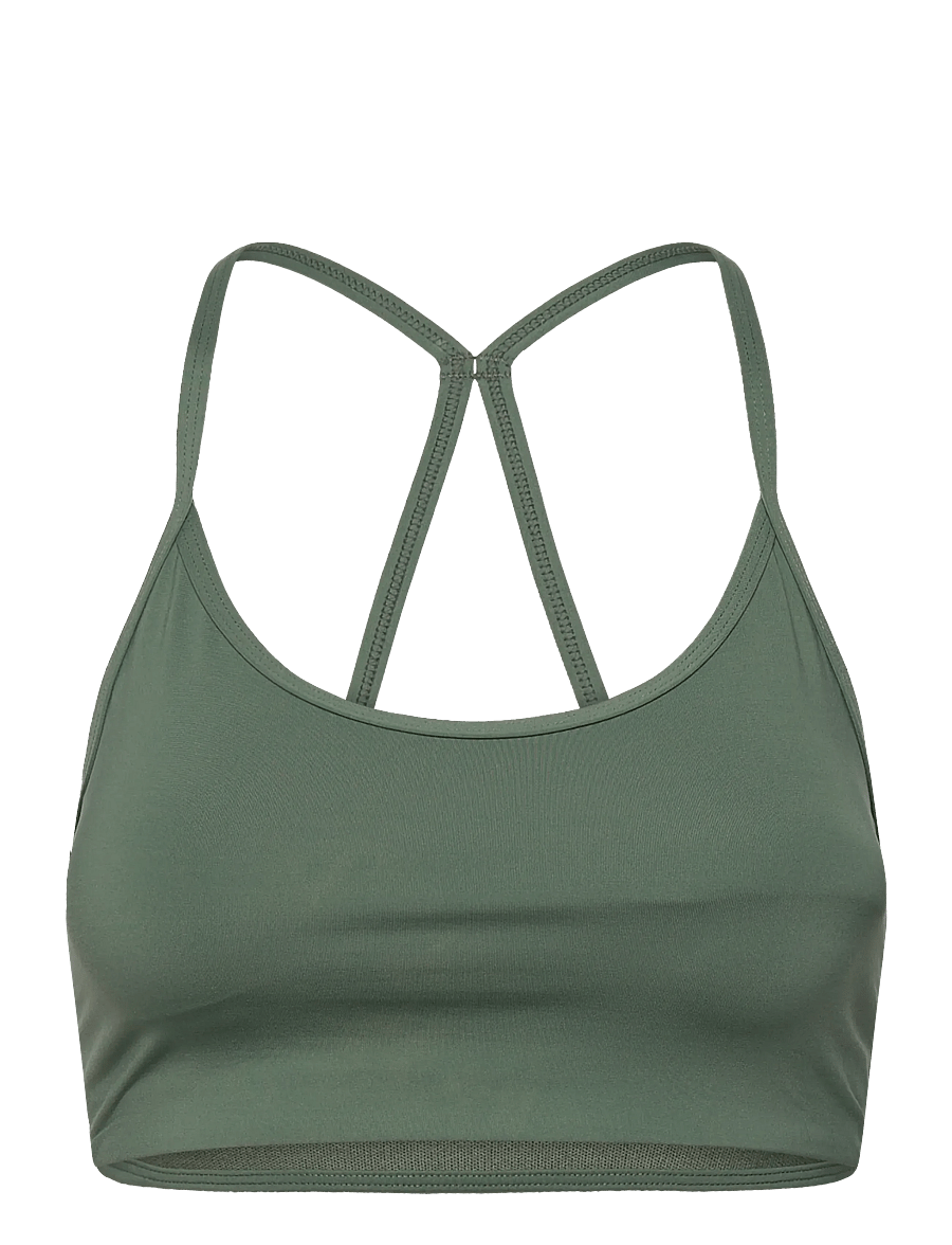 Casall - Sleek Strappy Sports Bra - mittlerer halt - dusty green - 0