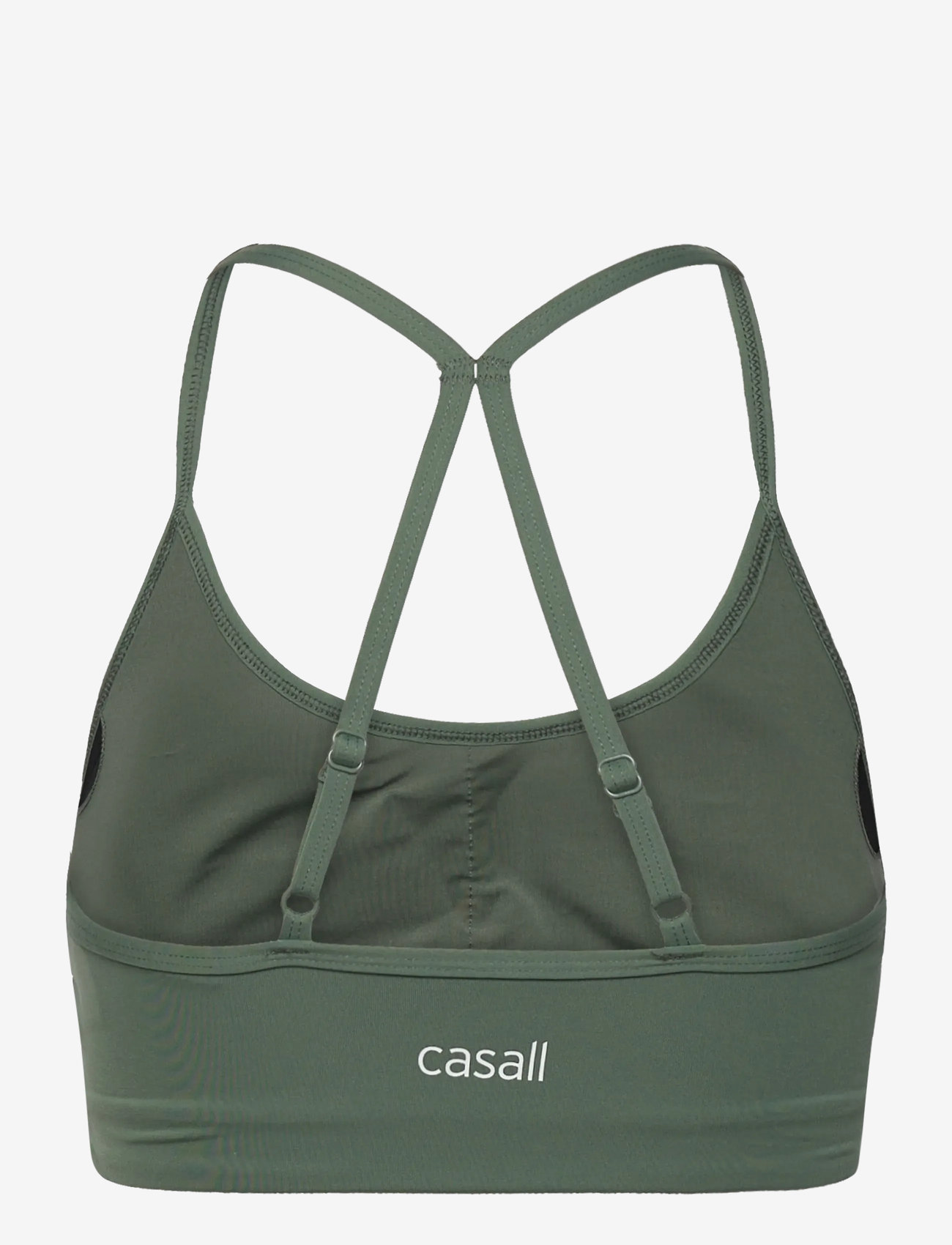 Casall - Sleek Strappy Sports Bra - keskmine toestus - dusty green - 1