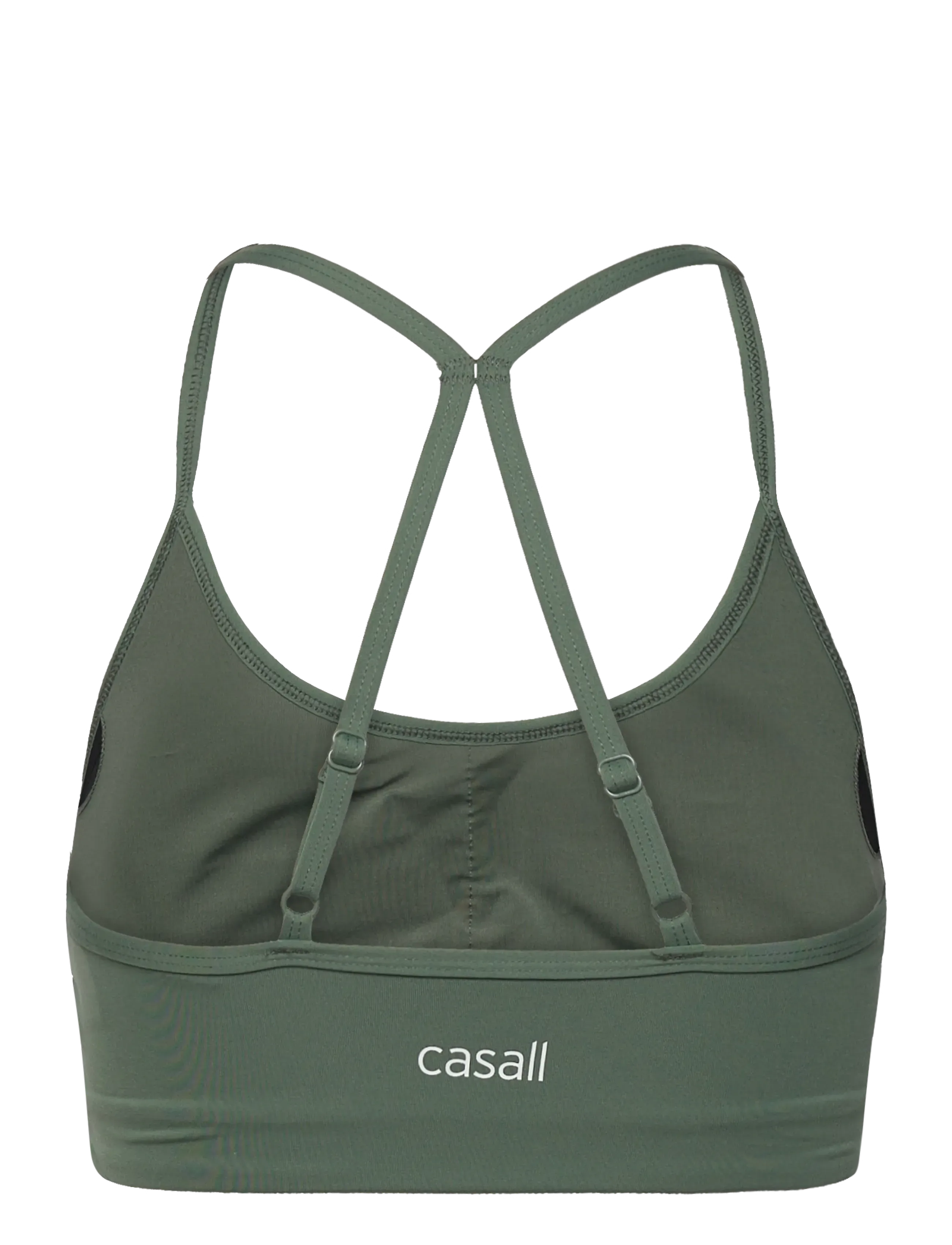 Casall - Sleek Strappy Sports Bra - mittlerer halt - dusty green - 1
