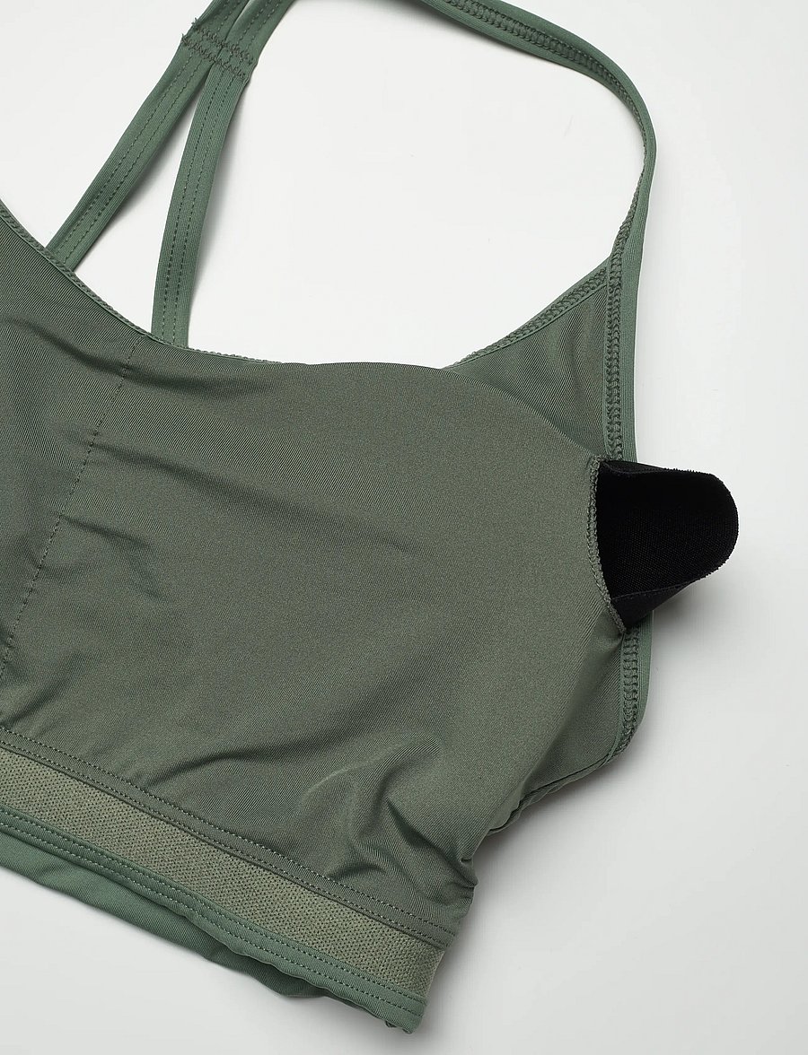 Casall - Sleek Strappy Sports Bra - mittlerer halt - dusty green - 2