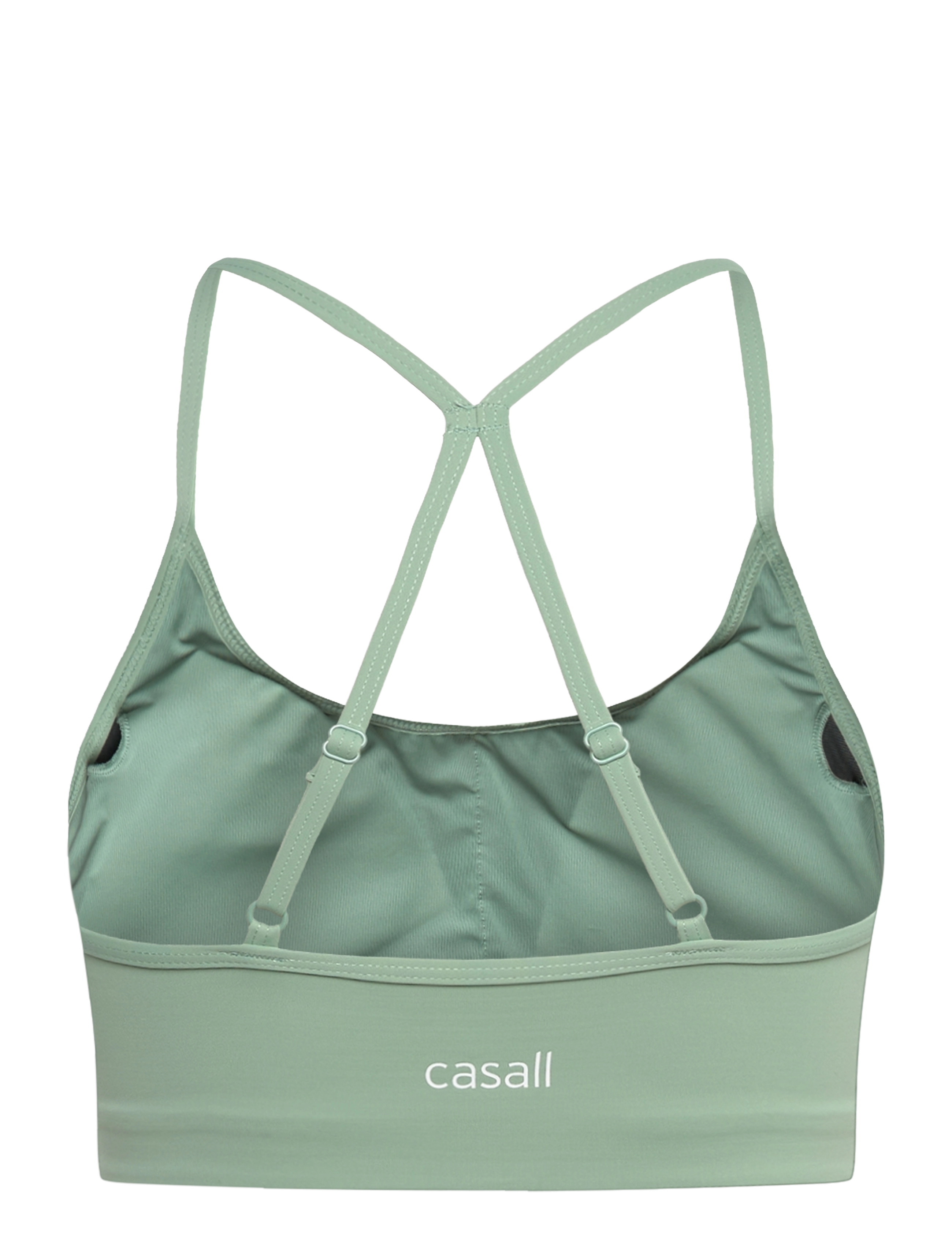 Casall - Sleek Strappy Sports Bra - medium støtte - statue green - 2