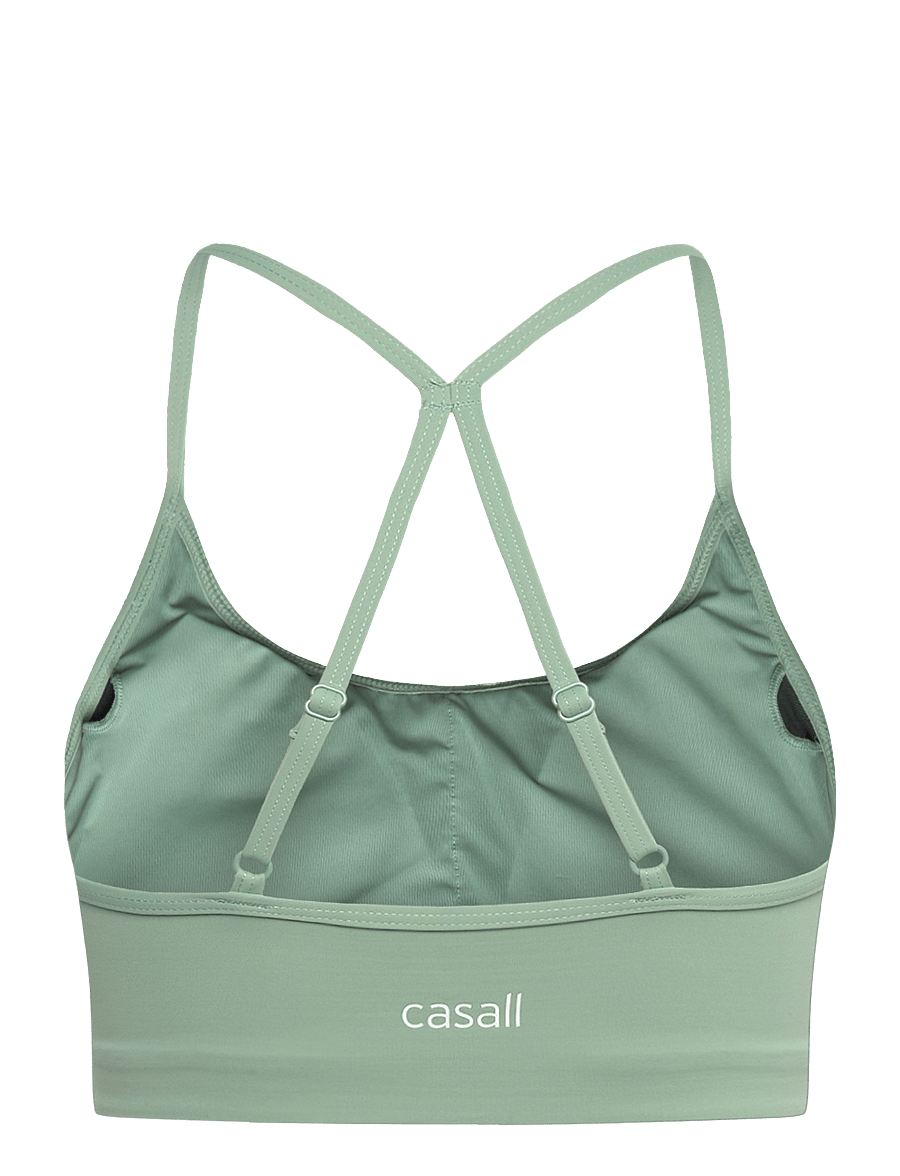 Casall - Sleek Strappy Sports Bra - medium støtte - statue green - 2