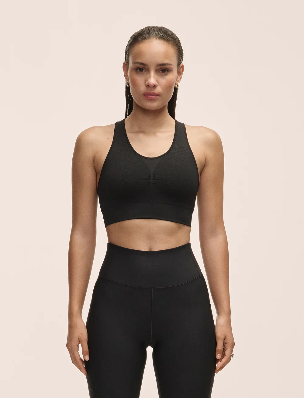 Casall - Seamless Soft Sports Bra - lav støtte - black - 0