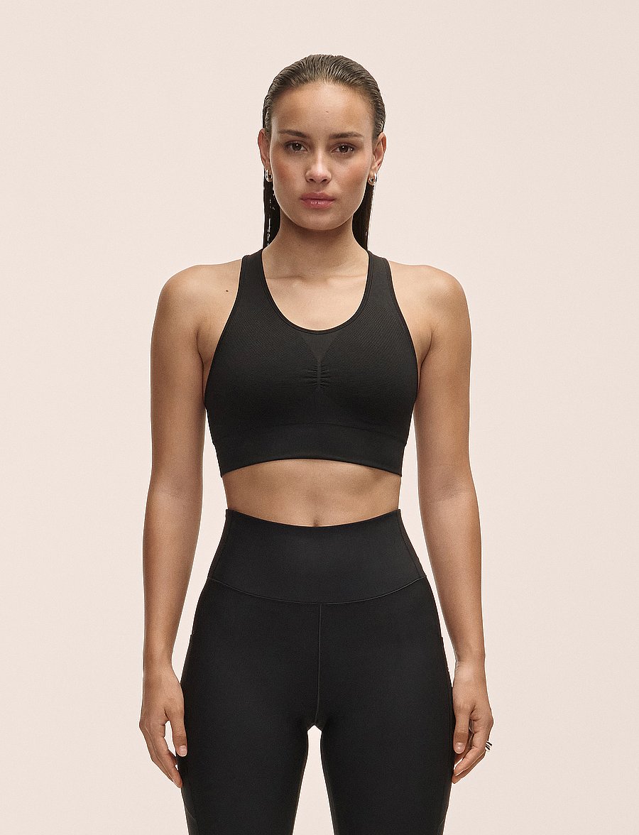 Casall - Seamless Soft Sports Bra - leichter halt - black - 0
