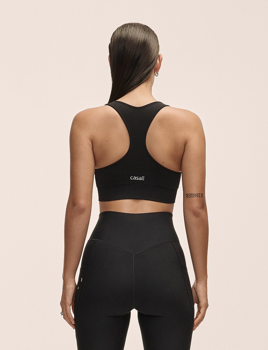 Casall - Seamless Soft Sports Bra - leichter halt - black - 3
