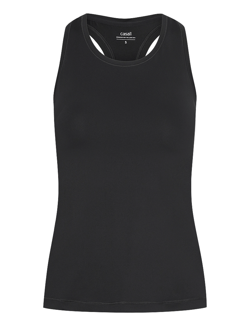 Casall - Essential Racerback Tank - linnen - black - 1