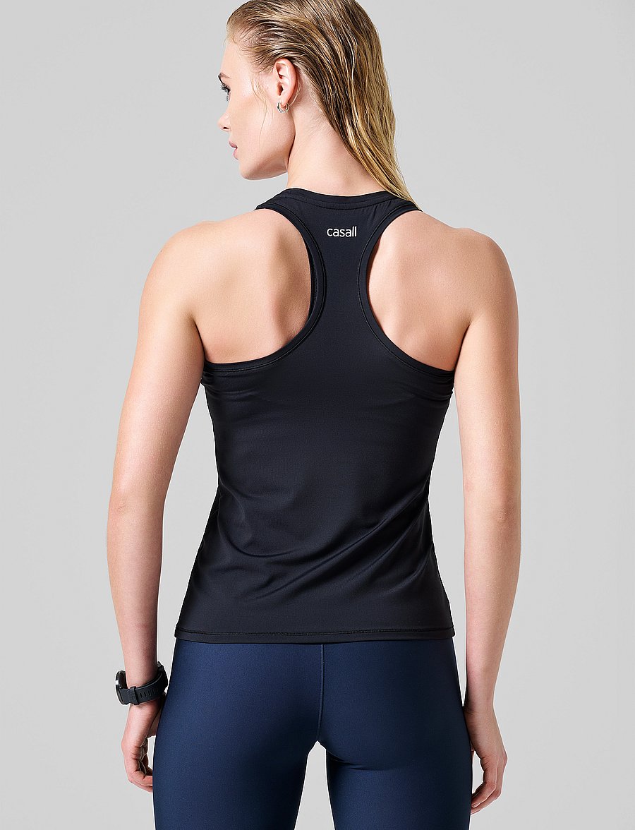 Casall - Essential Racerback Tank - topjes - black - 3
