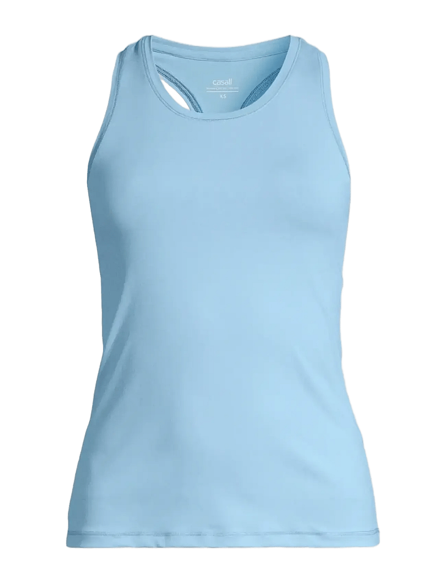 Casall - Essential Racerback Tank - linnen - blue lagoon - 1