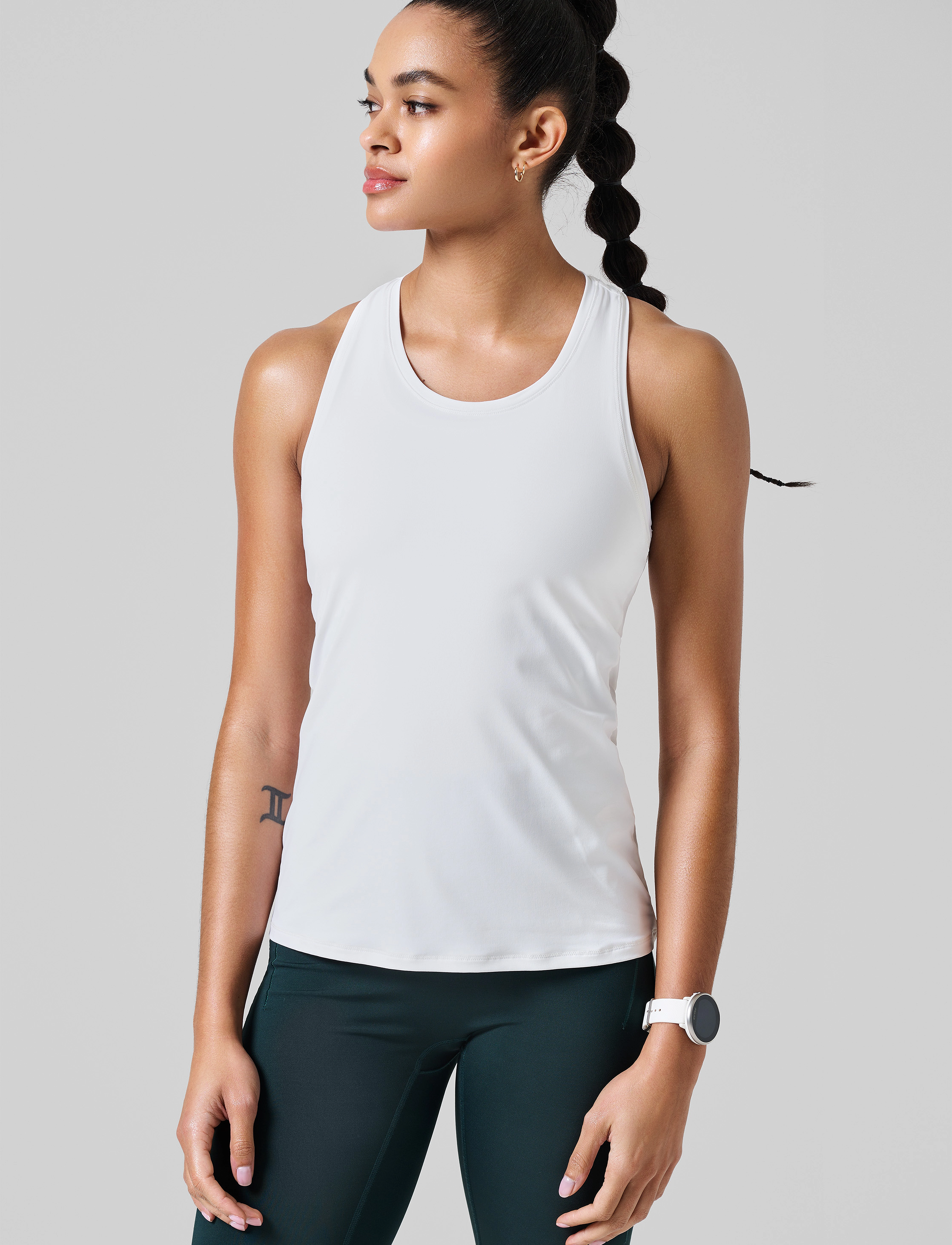 Casall Essential Racerback Tank, XL, White, Sports Overdele & T-shirts > Sport Tank Overdele, Dame