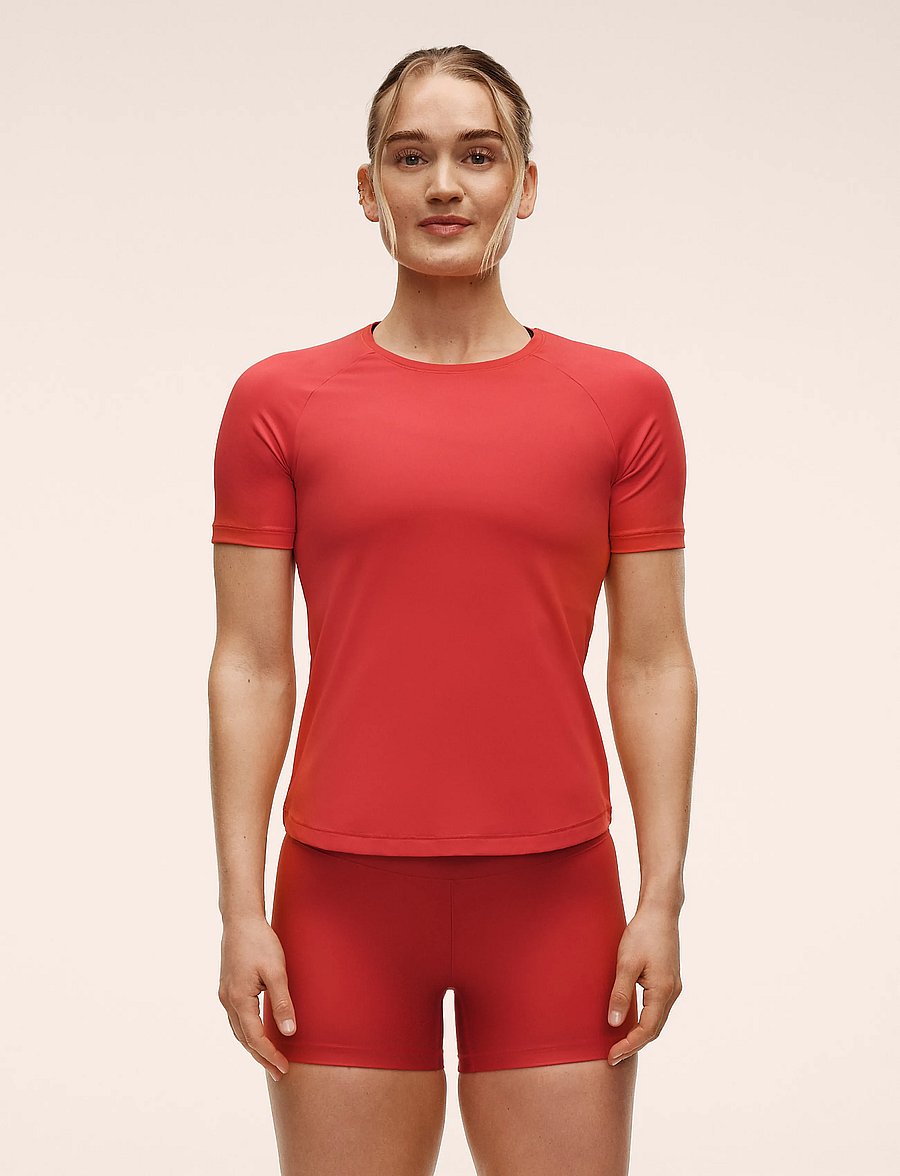 Casall - Essential Tee - t-shirts - brick red - 0
