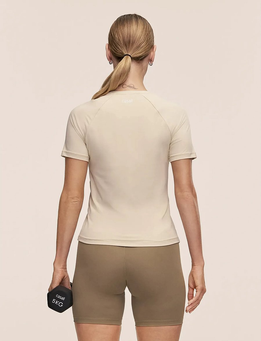 Casall - Essential Tee - t-krekli - ecru - 2