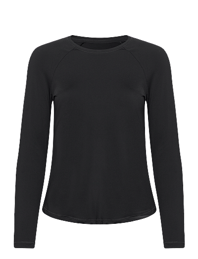 Casall Essential Long Sleeve - Överdelar - BLACK / black