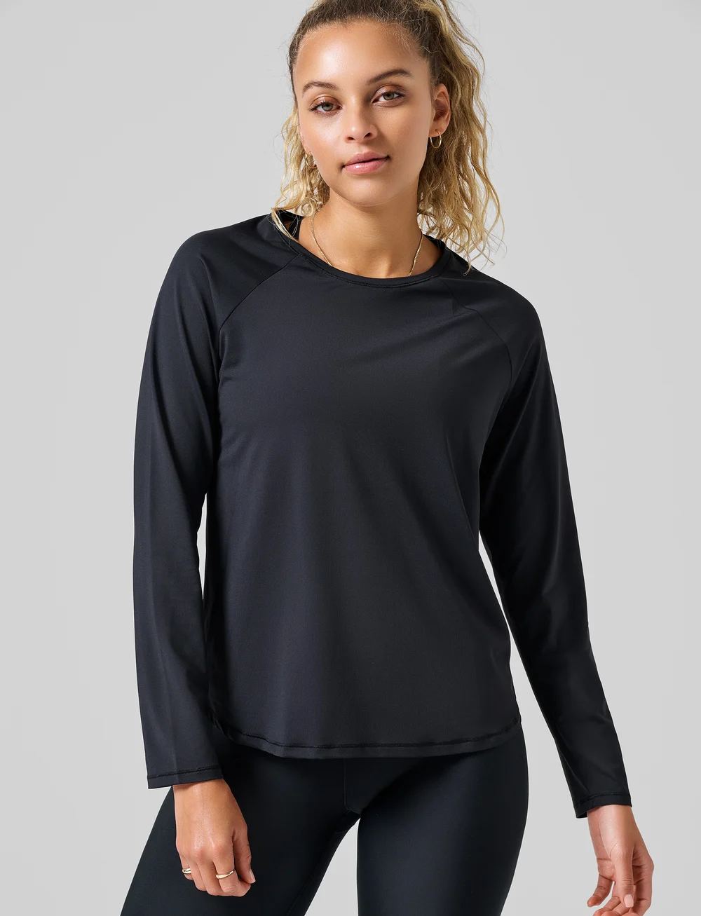 Casall - Essential Long Sleeve - langarmshirts - black - 0