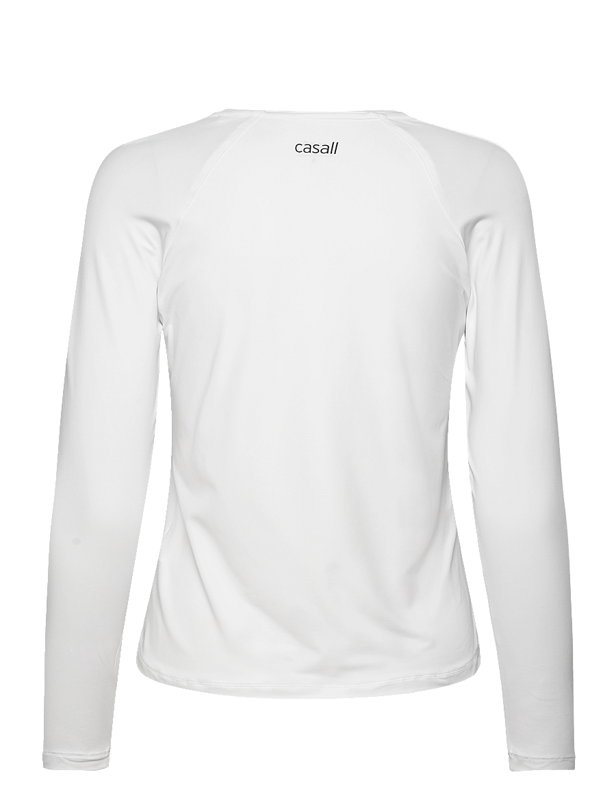 Casall - Essential Long Sleeve - longsleeved tops - white - 2