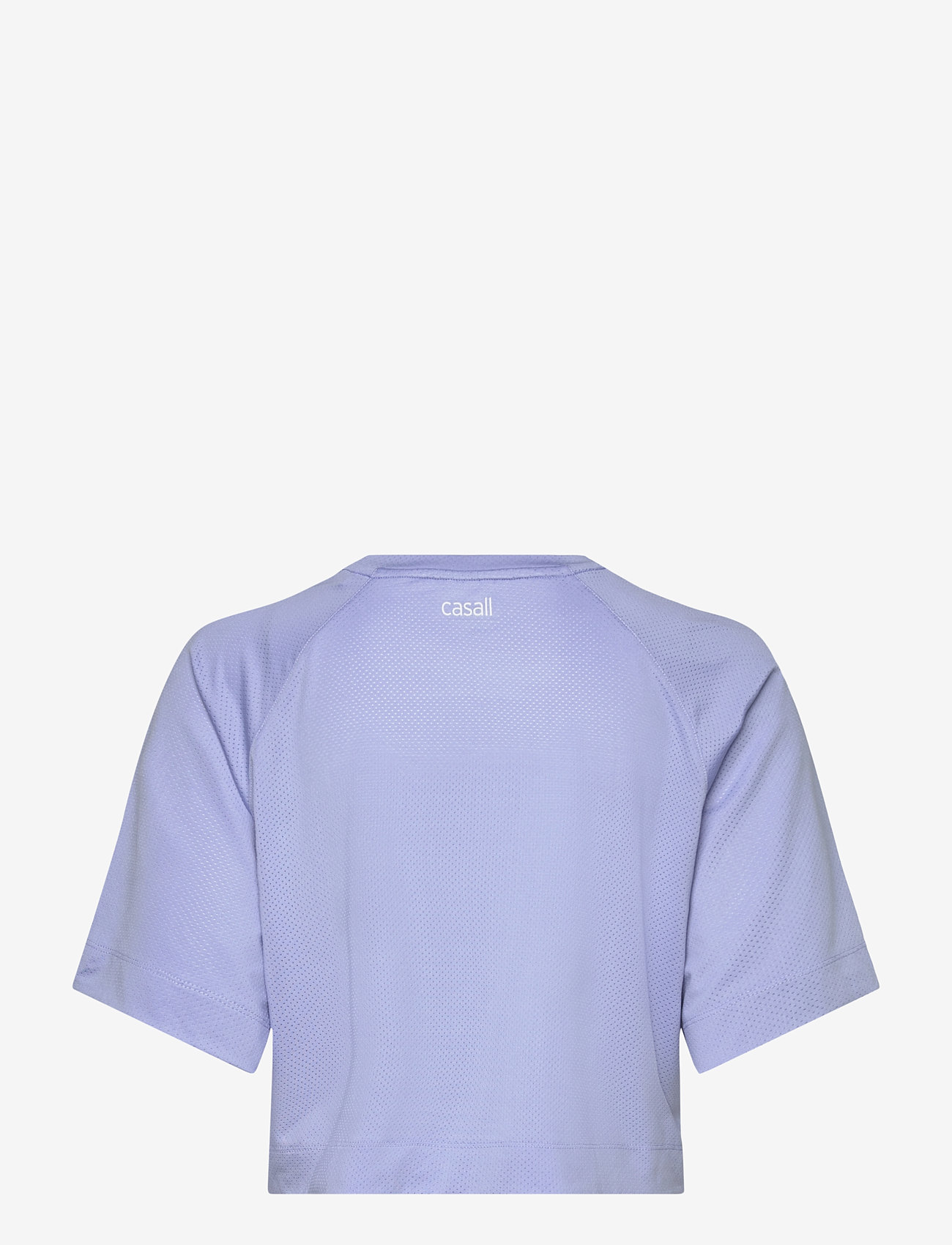 Casall - Laser Mesh Crop Tee - t-shirts - blueberry mist - 2