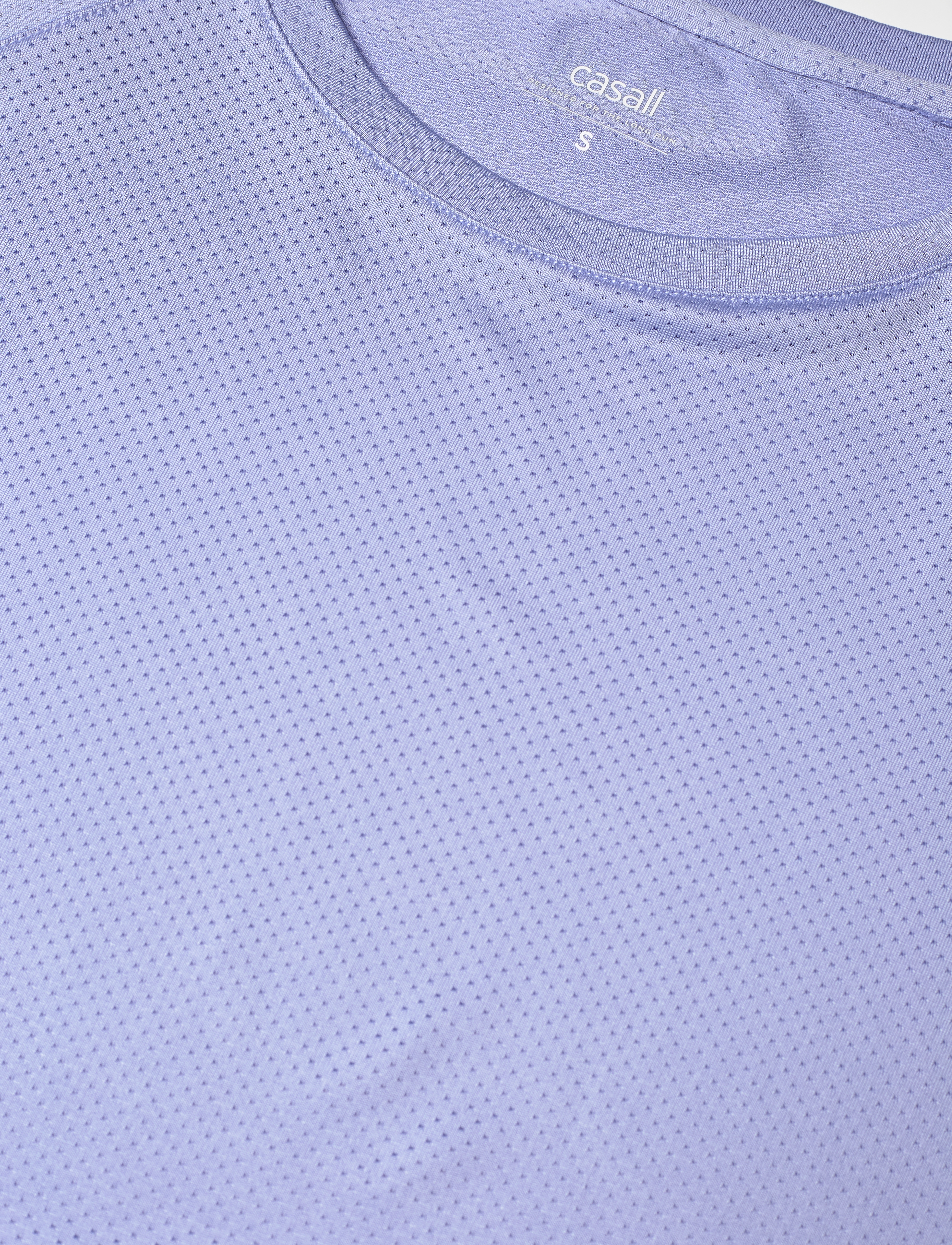 Casall - Laser Mesh Crop Tee - blueberry mist - 5