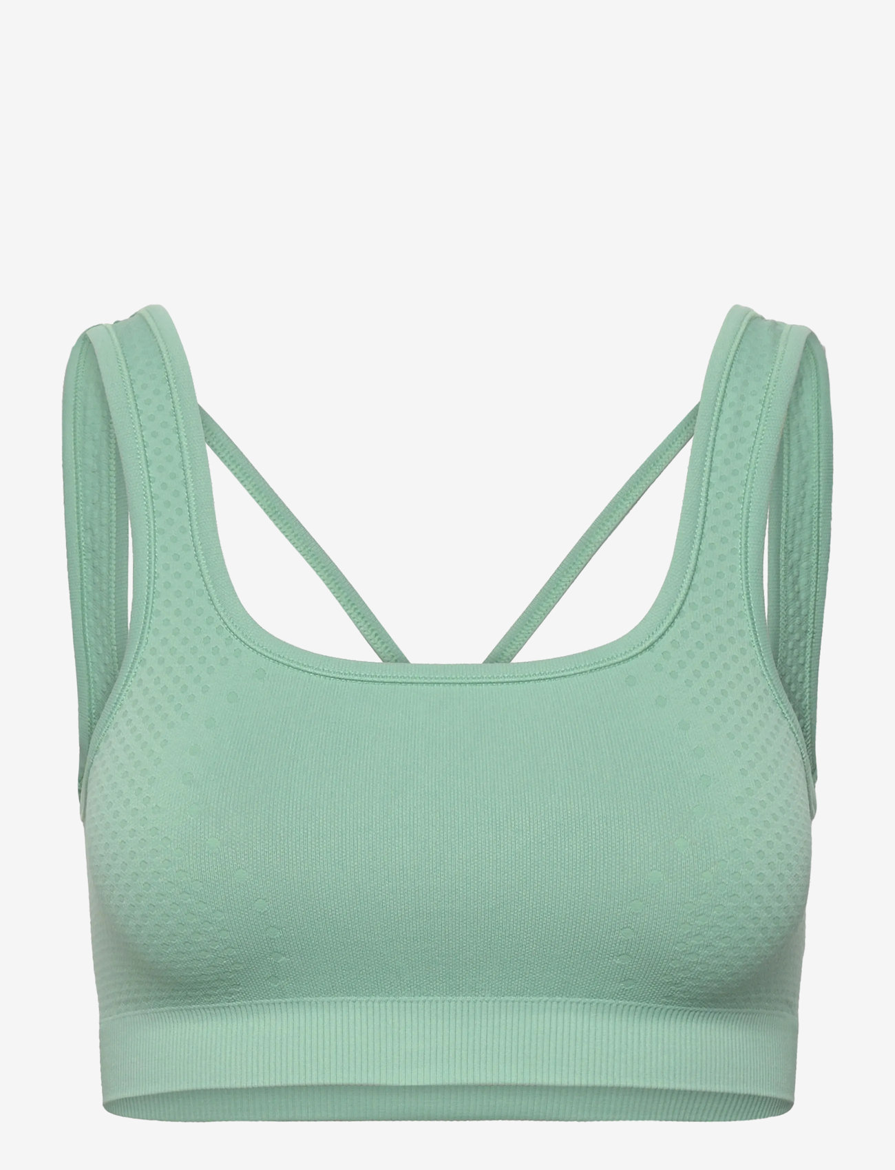 Casall - Scallop Seamless Bralette - sports-bh'er - statue green - 0