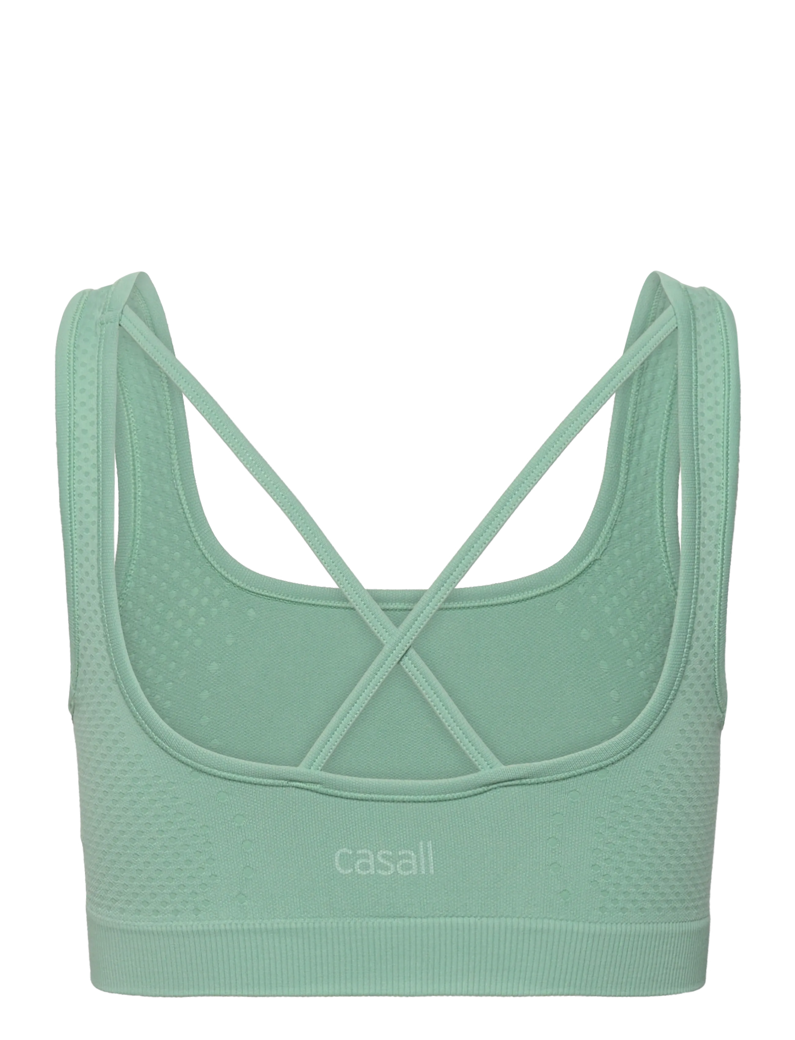 Casall - Scallop Seamless Bralette - statue green - 1