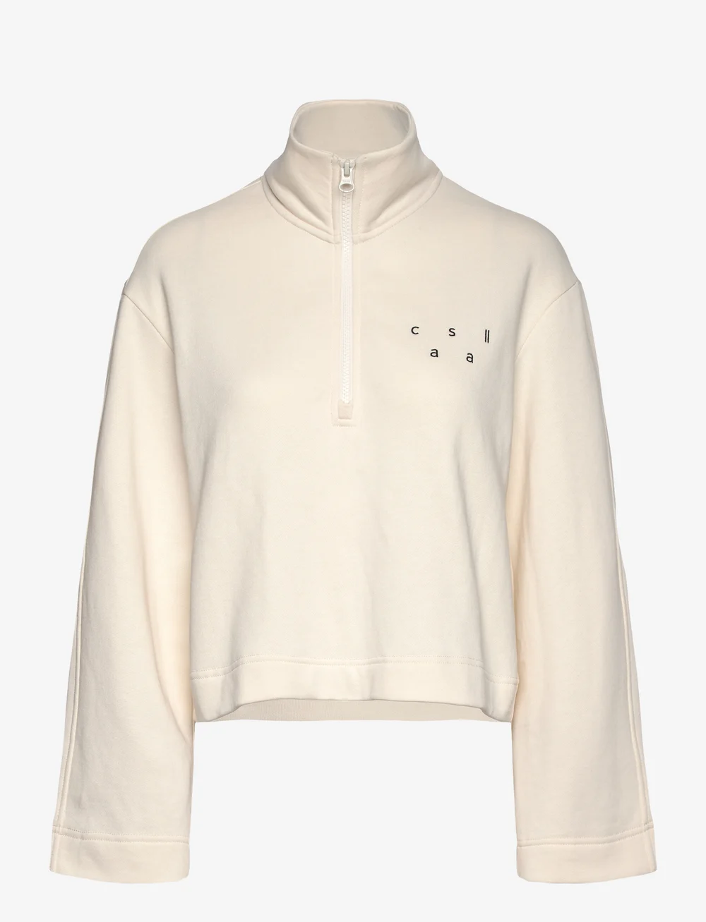 Casall - Comfy Half Zip Sweater - sweatshirts - off white - 0