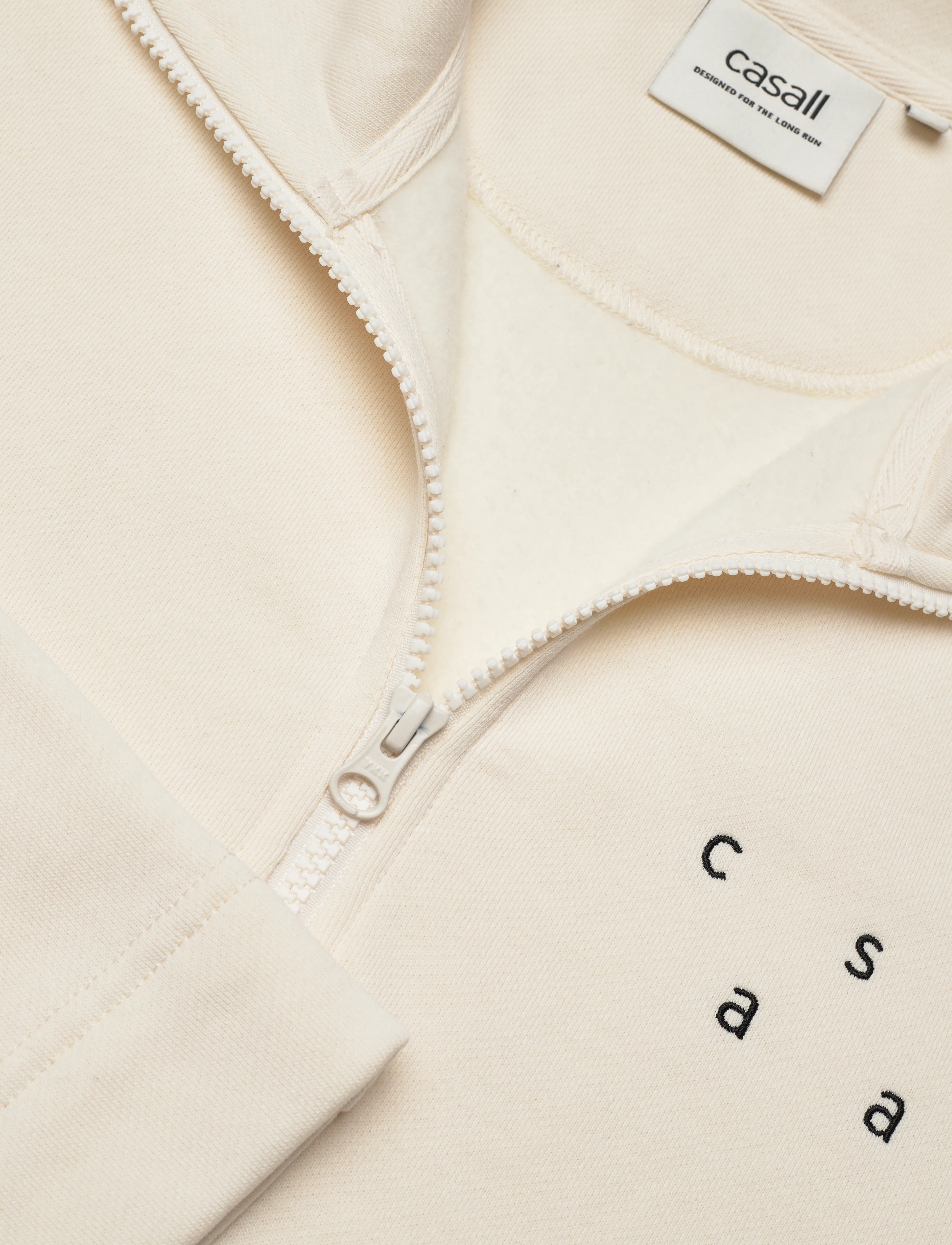 Casall - Comfy Half Zip Sweater - sport - off white - 2