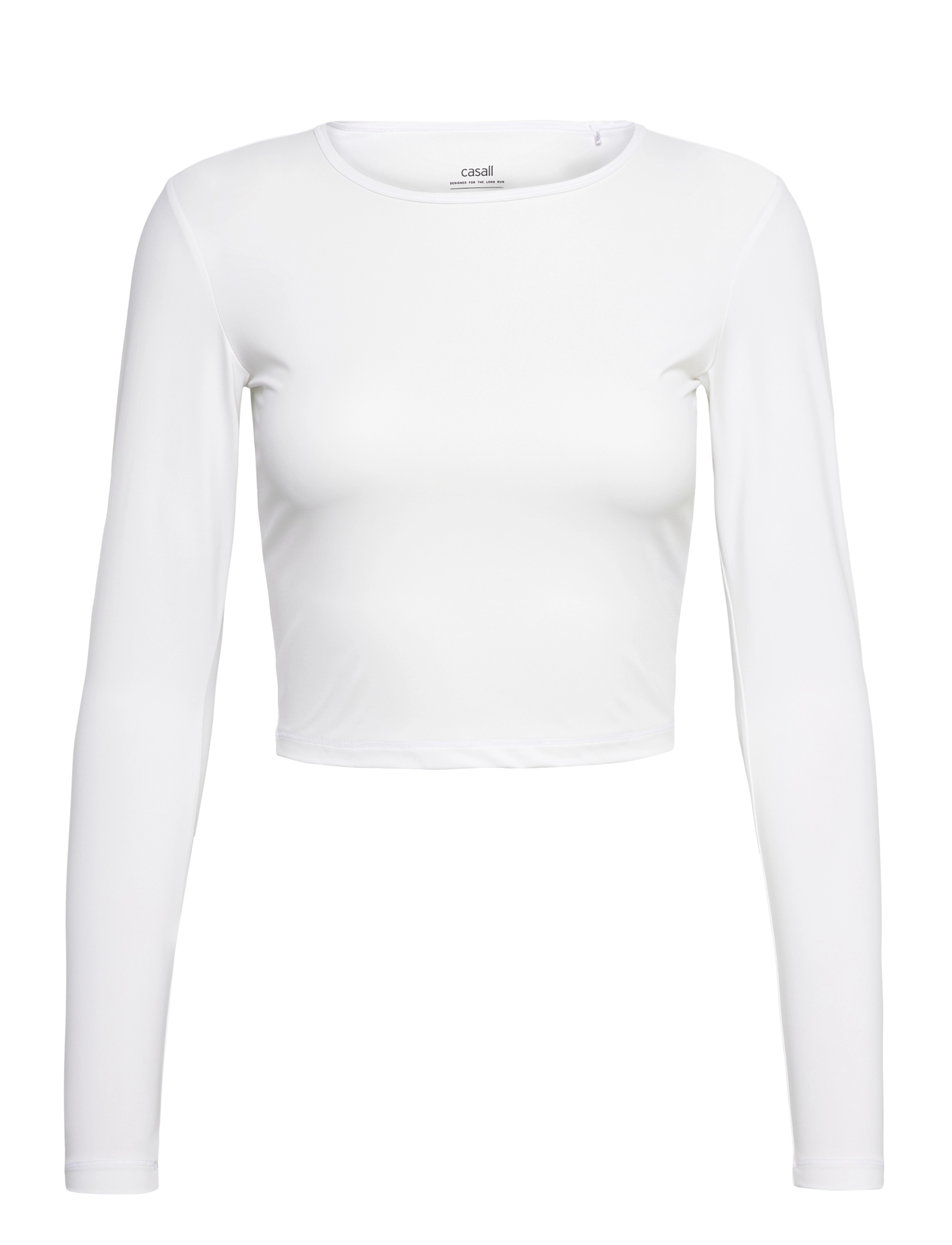CASALL Graphic Crop Lange Ärmel Weiß - M - Damen