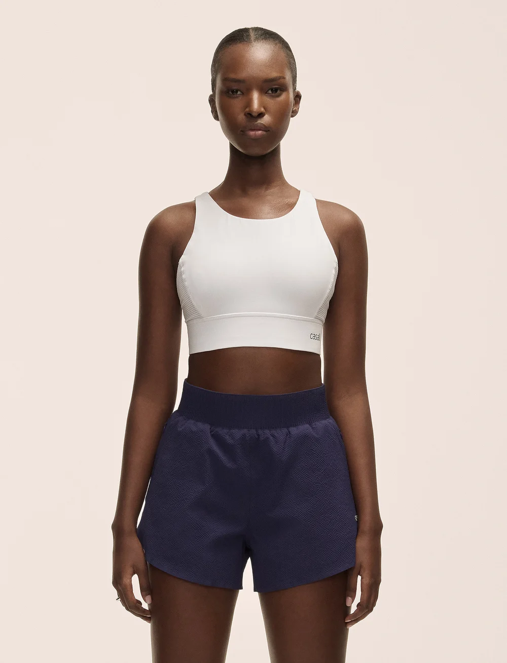 Casall - Iconic Adjustable Sports Bra - hög support - white - 0