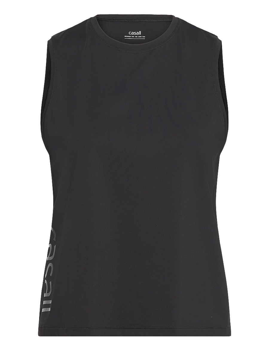 Casall - Graphic Tank - tank tops - black - 1