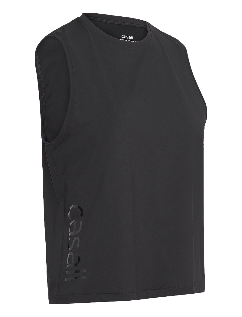 Casall - Graphic Tank - tank tops - black - 3