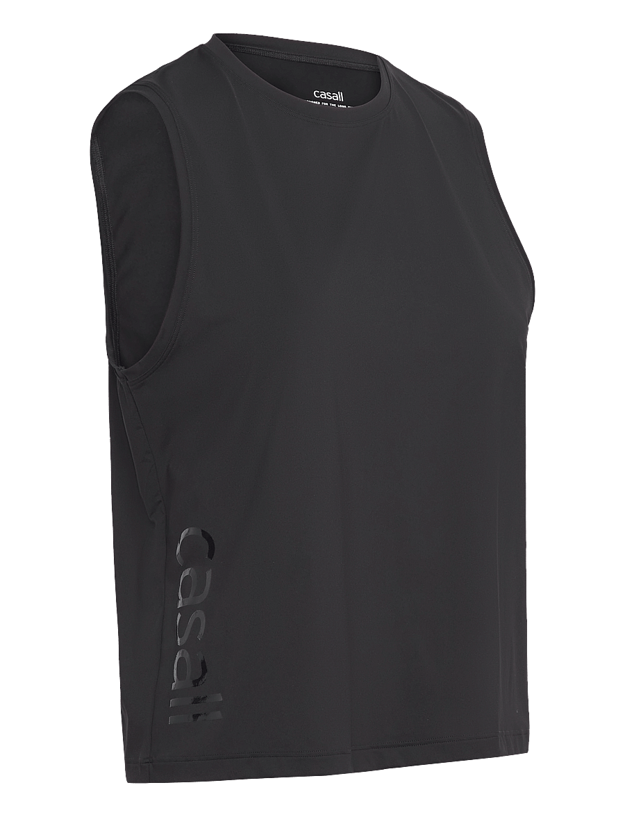 Casall - Graphic Tank - tank tops - black - 3
