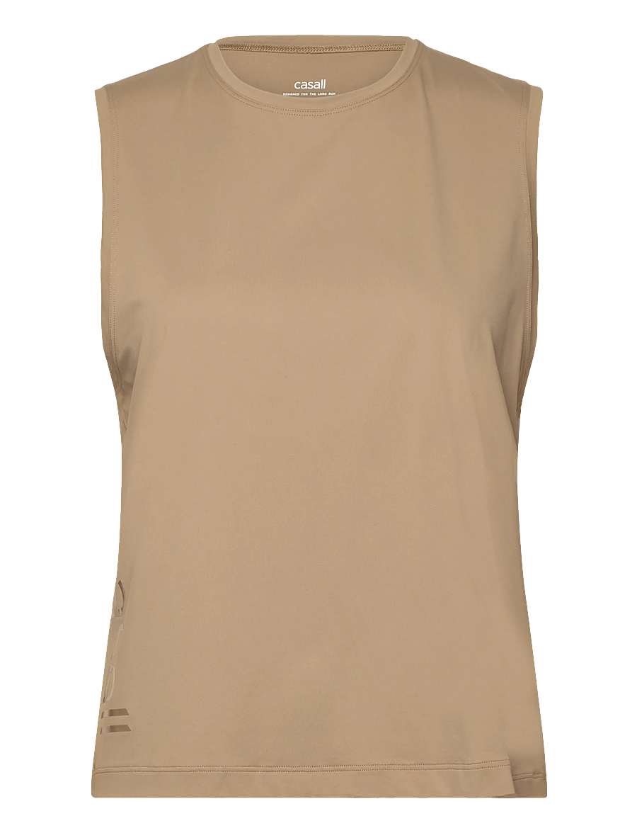 Casall - Graphic Tank - tank tops - light khaki - 1