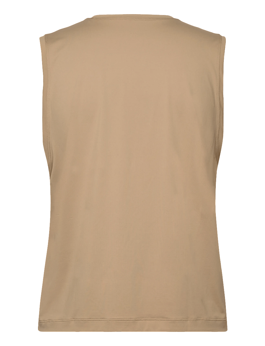 Casall - Graphic Tank - tank tops - light khaki - 2