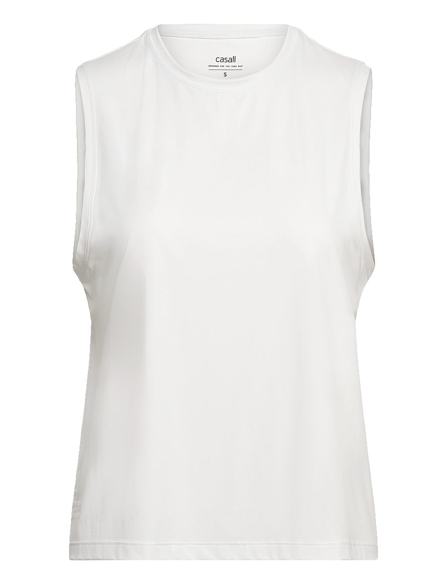 Casall - Graphic Tank - tank tops - white - 0