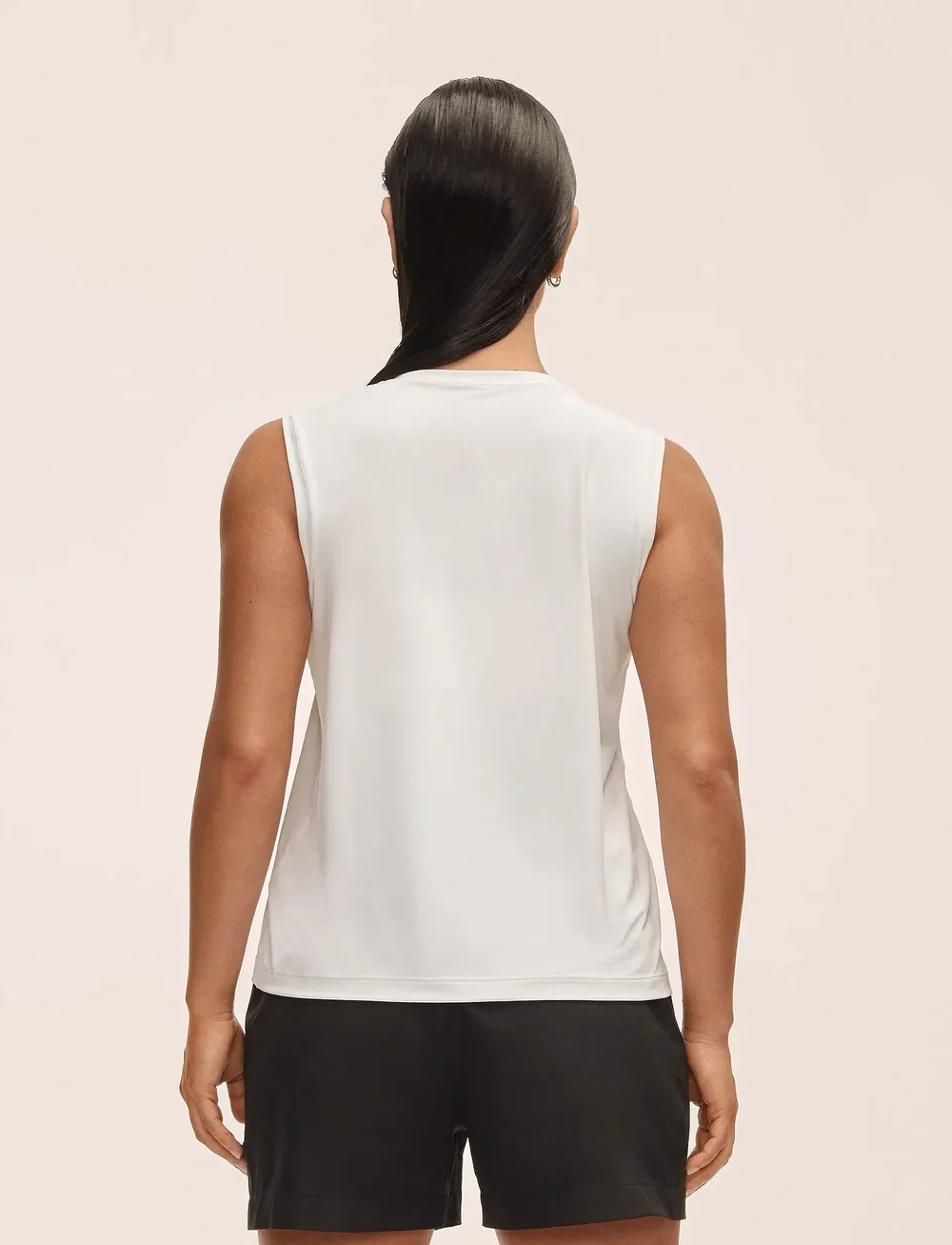 Casall - Graphic Tank - linnen - white - 4