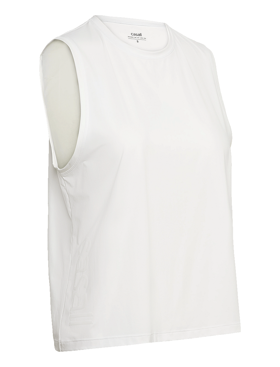 Casall - Graphic Tank - tank tops - white - 2