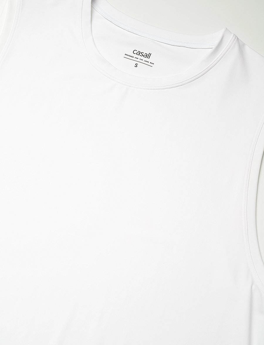 Casall - Graphic Tank - tank tops - white - 5